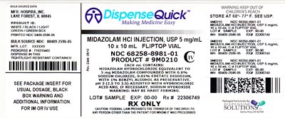 Ndc 68258-8981-01 (Ndc 68258 8981 01      Hospira)